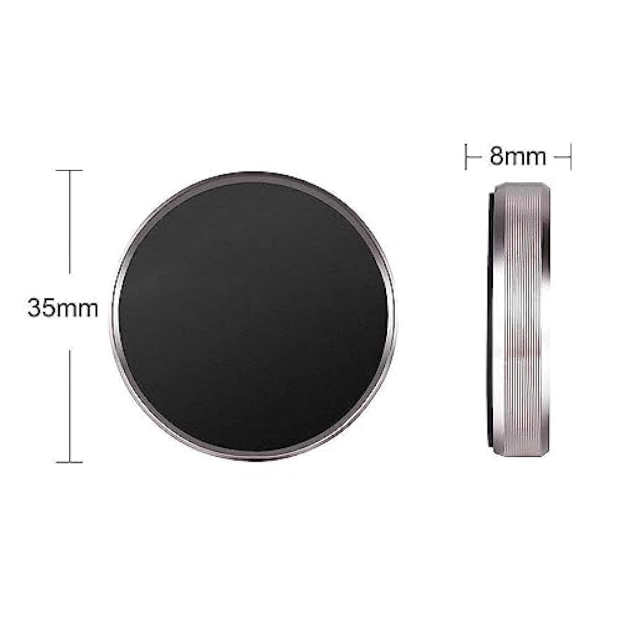 Magnetic Phone Mount, Black Flat Phone Holder for Car